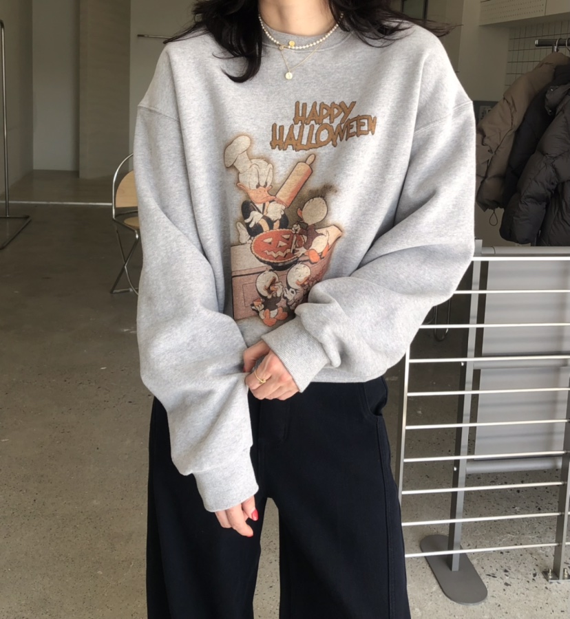 GLAD SOME韓國直郵㊣女士新品休閑25秋冬職業人氣時尚衛衣鴨GLAD SOME衛衣