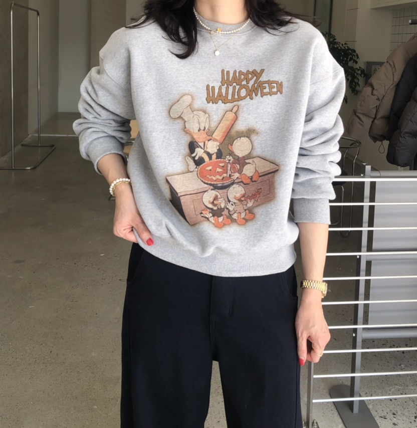 GLAD SOME韓國直郵㊣女士新品休閑25秋冬職業人氣時尚衛衣鴨GLAD SOME衛衣