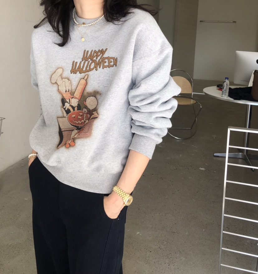 GLAD SOME韓國直郵㊣女士新品休閑25秋冬職業人氣時尚衛衣鴨GLAD SOME衛衣