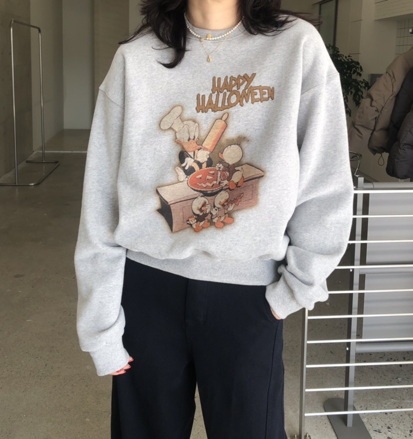 GLAD SOME韓國直郵㊣女士新品休閑25秋冬職業人氣時尚衛衣鴨GLAD SOME衛衣