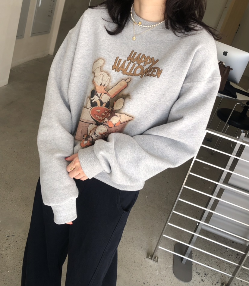 GLAD SOME韓國直郵㊣女士新品休閑25秋冬職業人氣時尚衛衣鴨GLAD SOME衛衣