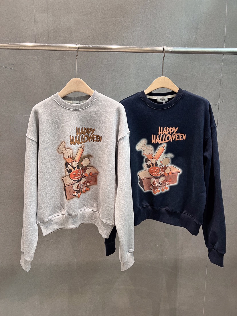 GLAD SOME韓國直郵㊣女士新品休閑25秋冬職業人氣時尚衛衣鴨GLAD SOME衛衣