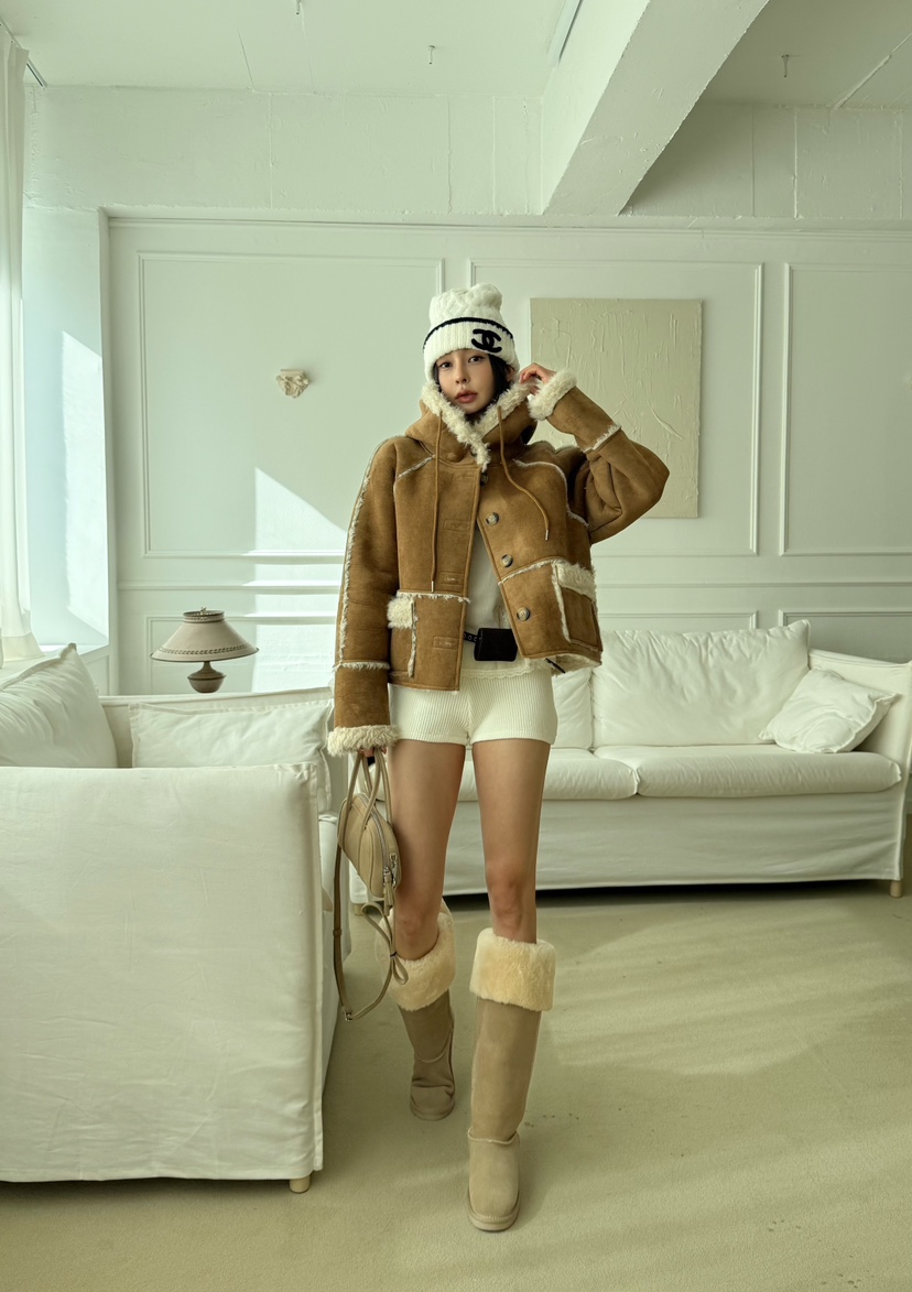 DENVER韓國代購㊣女士新品25秋冬推薦人氣時尚休閑熱賣夾克DENVER夾克