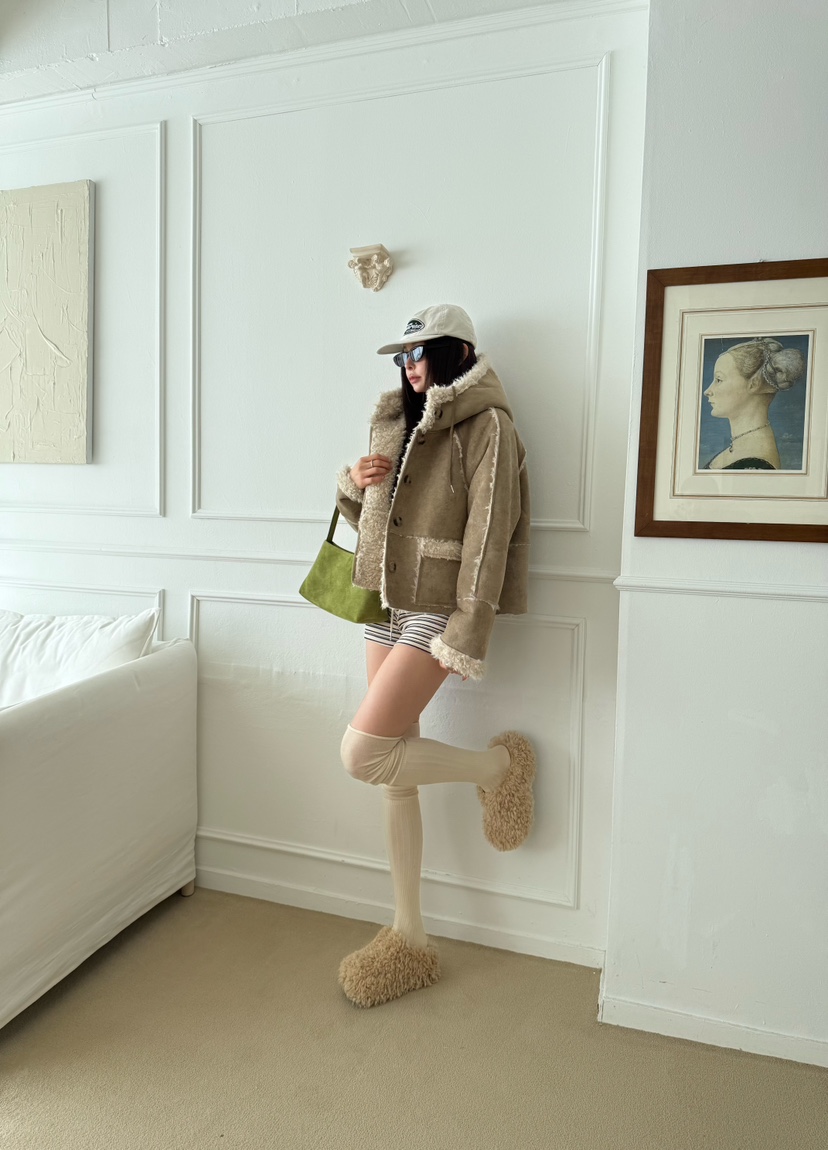 DENVER韓國代購㊣女士新品25秋冬推薦人氣時尚休閑熱賣夾克DENVER夾克