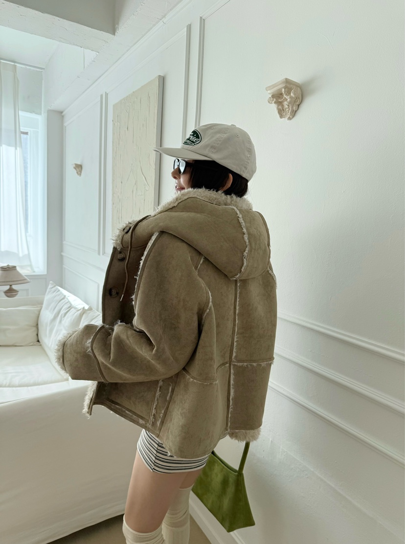 DENVER韓國代購㊣女士新品25秋冬推薦人氣時尚休閑熱賣夾克DENVER夾克