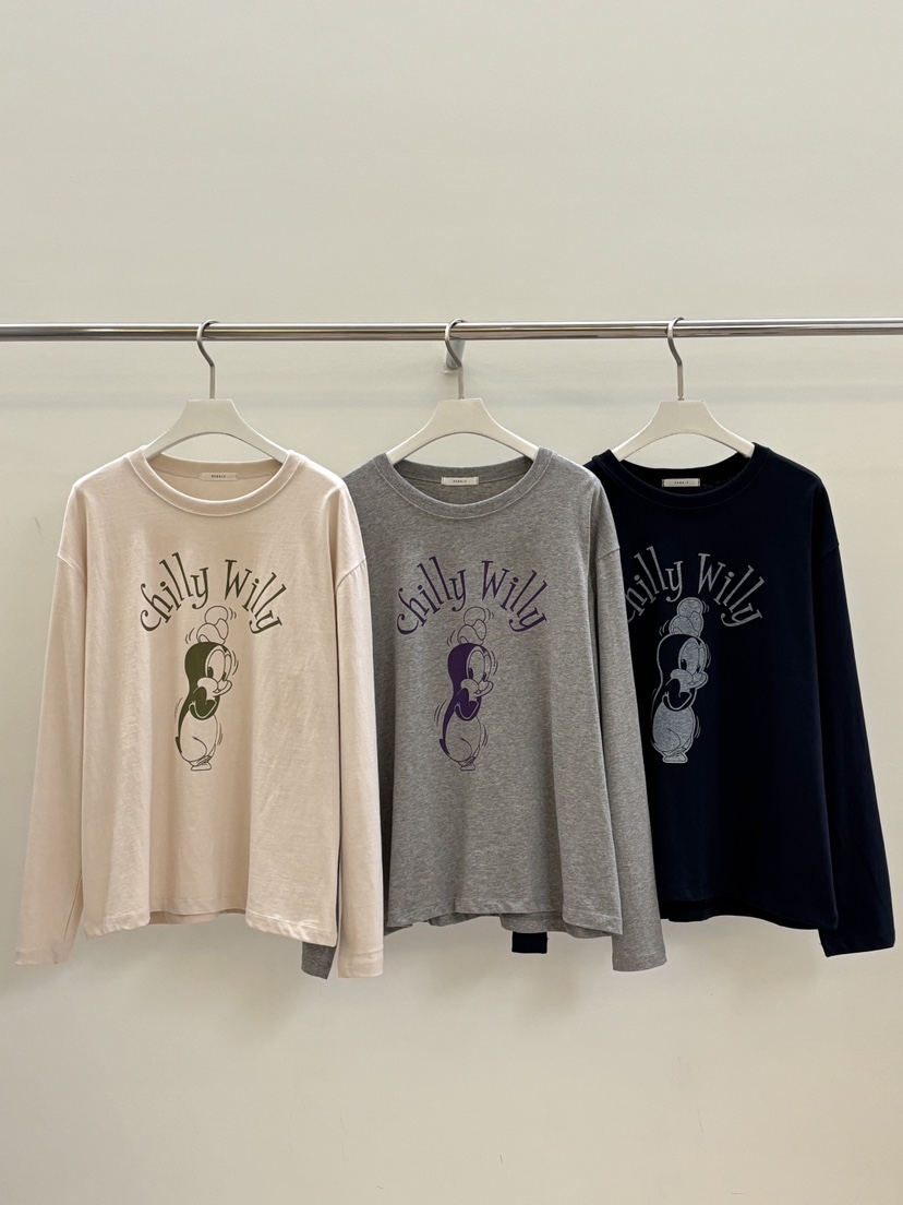 PEBBLE韓國代購㊣女裝新品推薦25秋冬時尚休閑熱賣人氣長袖T恤PEBBLE/LAYER長袖T恤