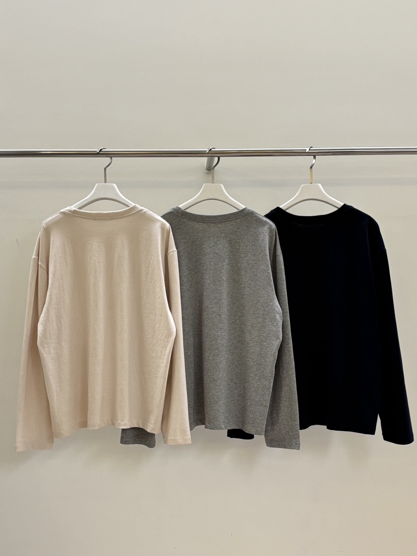 PEBBLE韓國代購㊣女裝新品推薦25秋冬時尚休閑熱賣人氣長袖T恤PEBBLE/LAYER長袖T恤