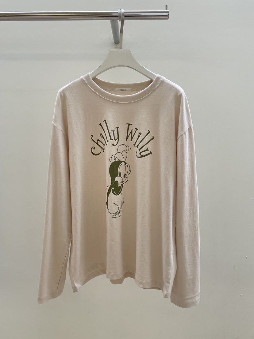 PEBBLE韓國代購㊣女裝新品推薦25秋冬時尚休閑熱賣人氣長袖T恤PEBBLE/LAYER長袖T恤圖色3