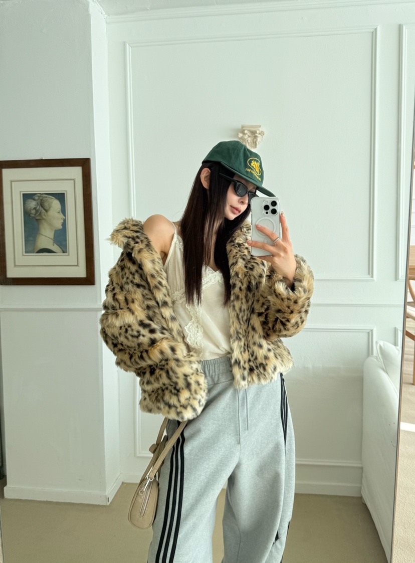 DENVER東大門㊣代購女士新品職業25秋冬時尚熱賣休閑短款大衣DENVER短款大衣