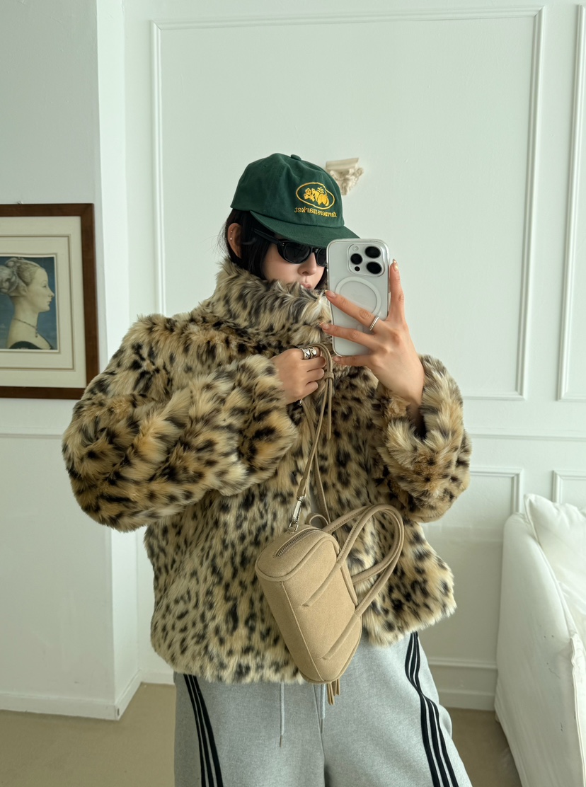 DENVER東大門㊣代購女士新品職業25秋冬時尚熱賣休閑短款大衣DENVER短款大衣