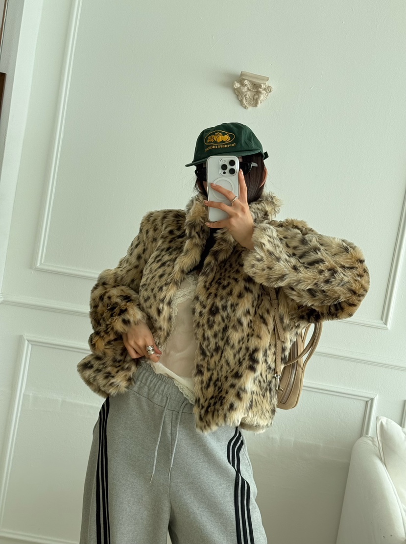 DENVER東大門㊣代購女士新品職業25秋冬時尚熱賣休閑短款大衣DENVER短款大衣