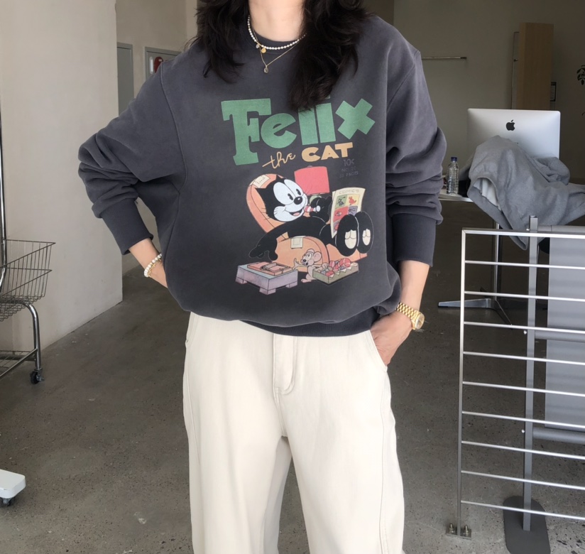 GLAD SOME東大門㊣實拍女士新款熱賣推薦休閑時尚人氣衛衣GLAD SOME衛衣