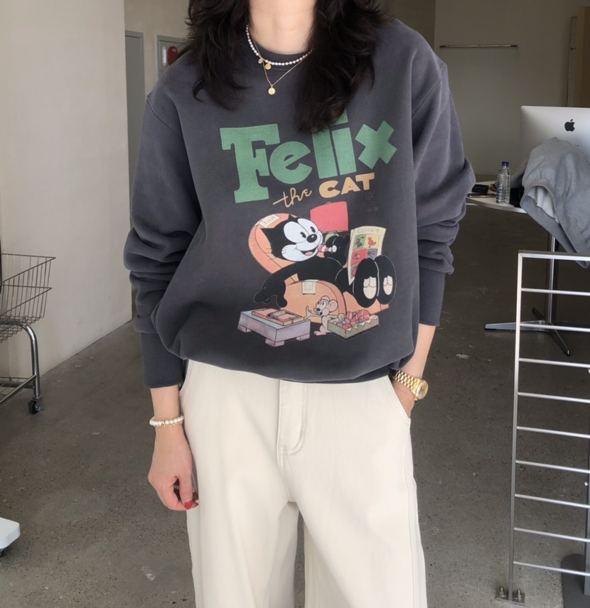 GLAD SOME東大門㊣實拍女士新款熱賣推薦休閑時尚人氣衛衣GLAD SOME衛衣