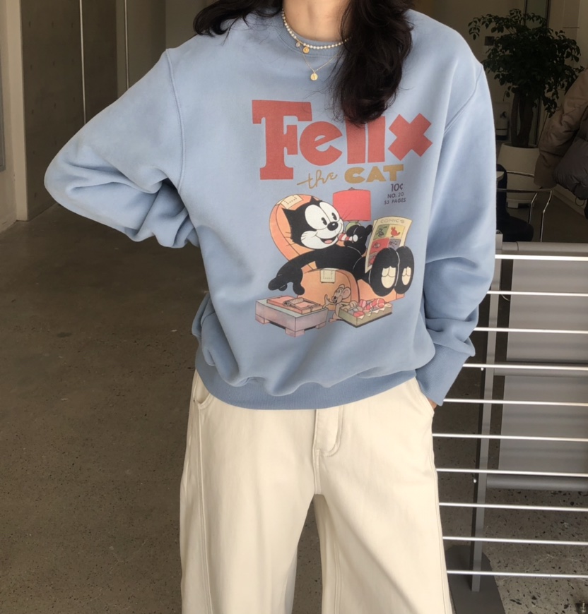 GLAD SOME東大門㊣實拍女士新款熱賣推薦休閑時尚人氣衛衣GLAD SOME衛衣