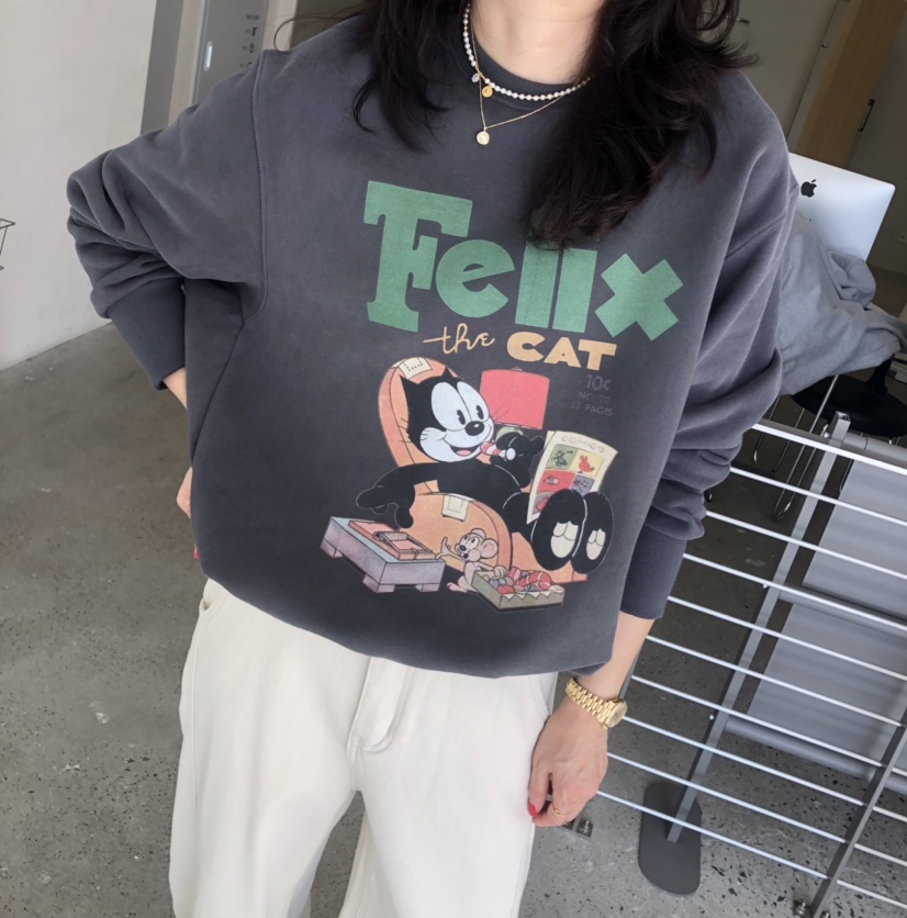 GLAD SOME東大門㊣實拍女士新款熱賣推薦休閑時尚人氣衛衣GLAD SOME衛衣圖色1