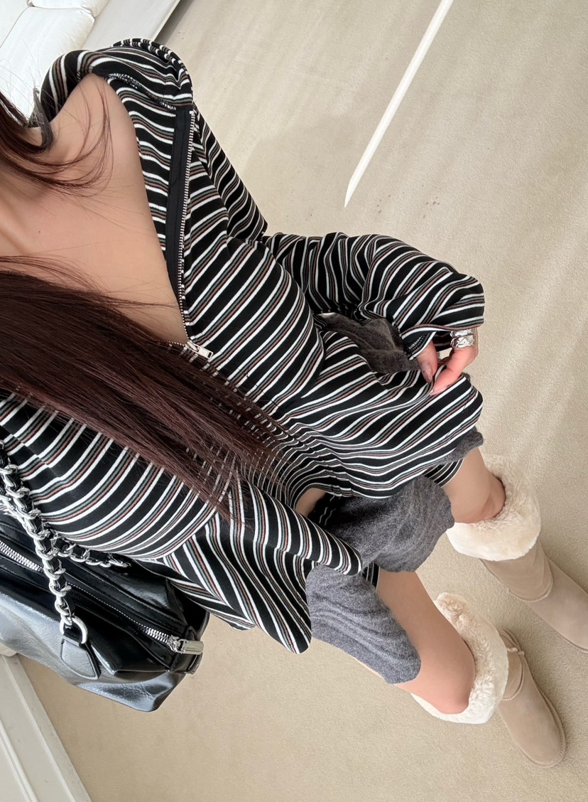 DENVER韓國直郵㊣女裝新品休閑時尚職業25秋冬推薦夾克拉鏈DENVER夾克