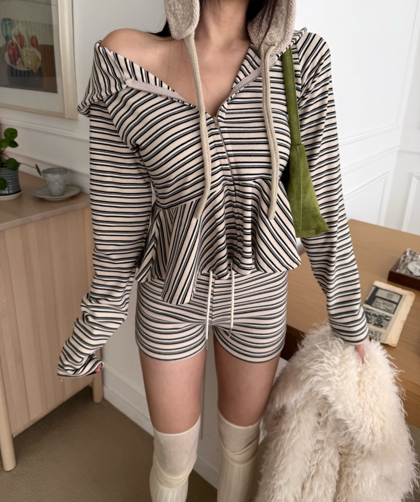 DENVER韓國直郵㊣女裝新品休閑時尚職業25秋冬推薦夾克拉鏈DENVER夾克圖色1