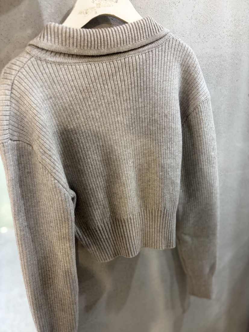 AWESOME-L韓國代購㊣女士新款時尚人氣休閑推薦針織衫拉鏈AWESOME-L針織衫