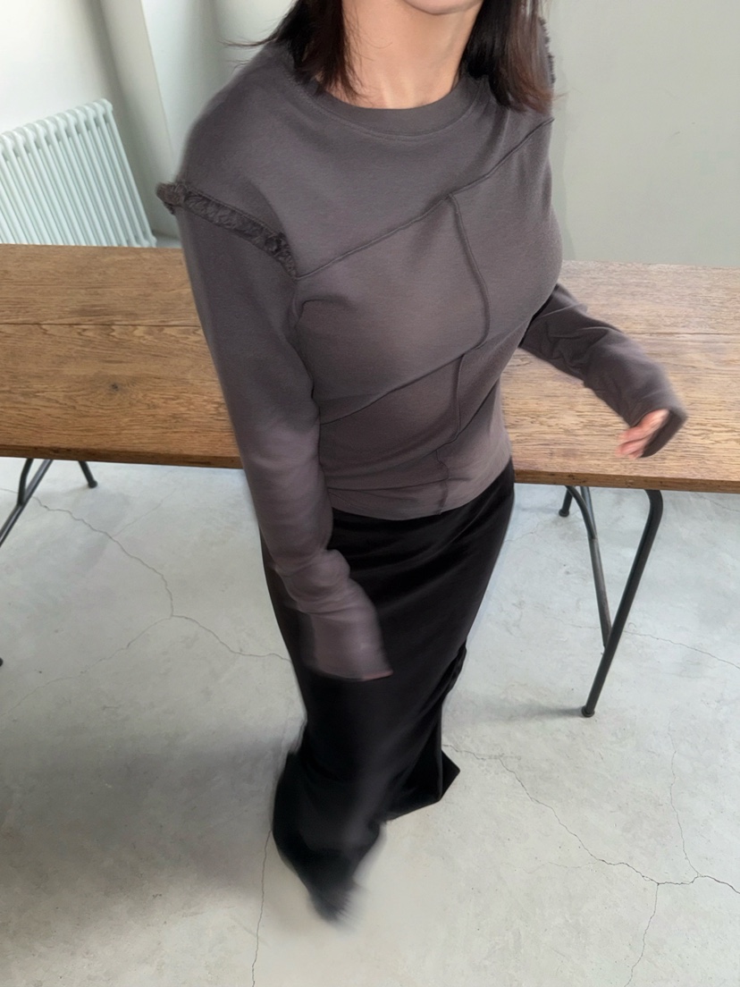 AWESOMESAUCE東大門㊣直郵女士新款熱賣休閑時尚職業長袖T恤AWESOME SAUCE長袖T恤