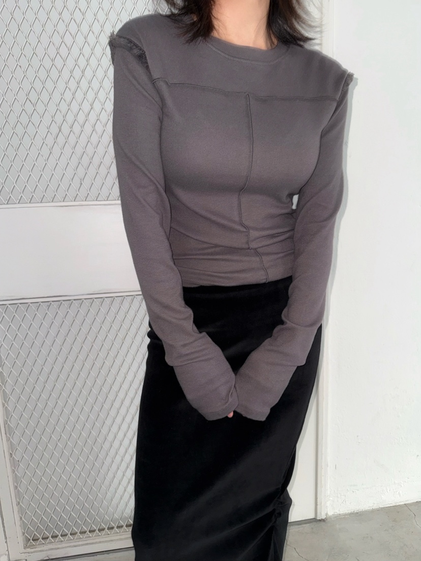 AWESOMESAUCE東大門㊣直郵女士新款熱賣休閑時尚職業長袖T恤AWESOME SAUCE長袖T恤