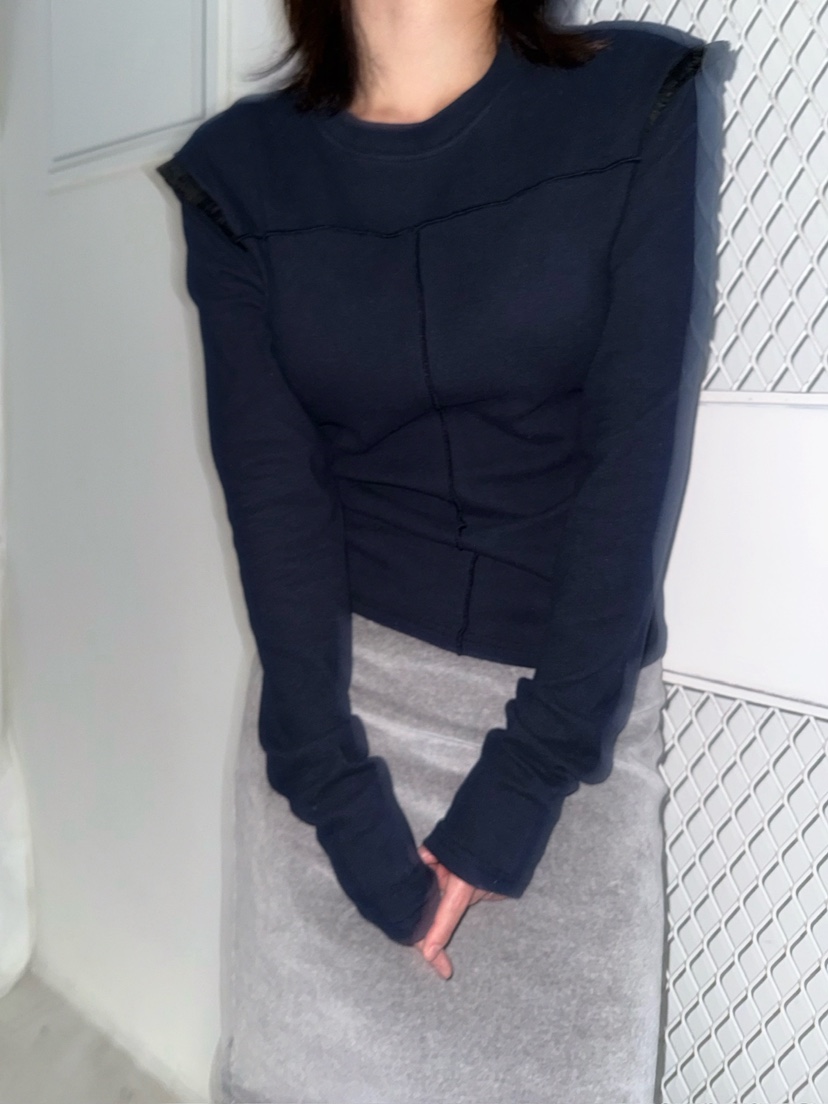 AWESOMESAUCE東大門㊣直郵女士新款熱賣休閑時尚職業長袖T恤AWESOME SAUCE長袖T恤