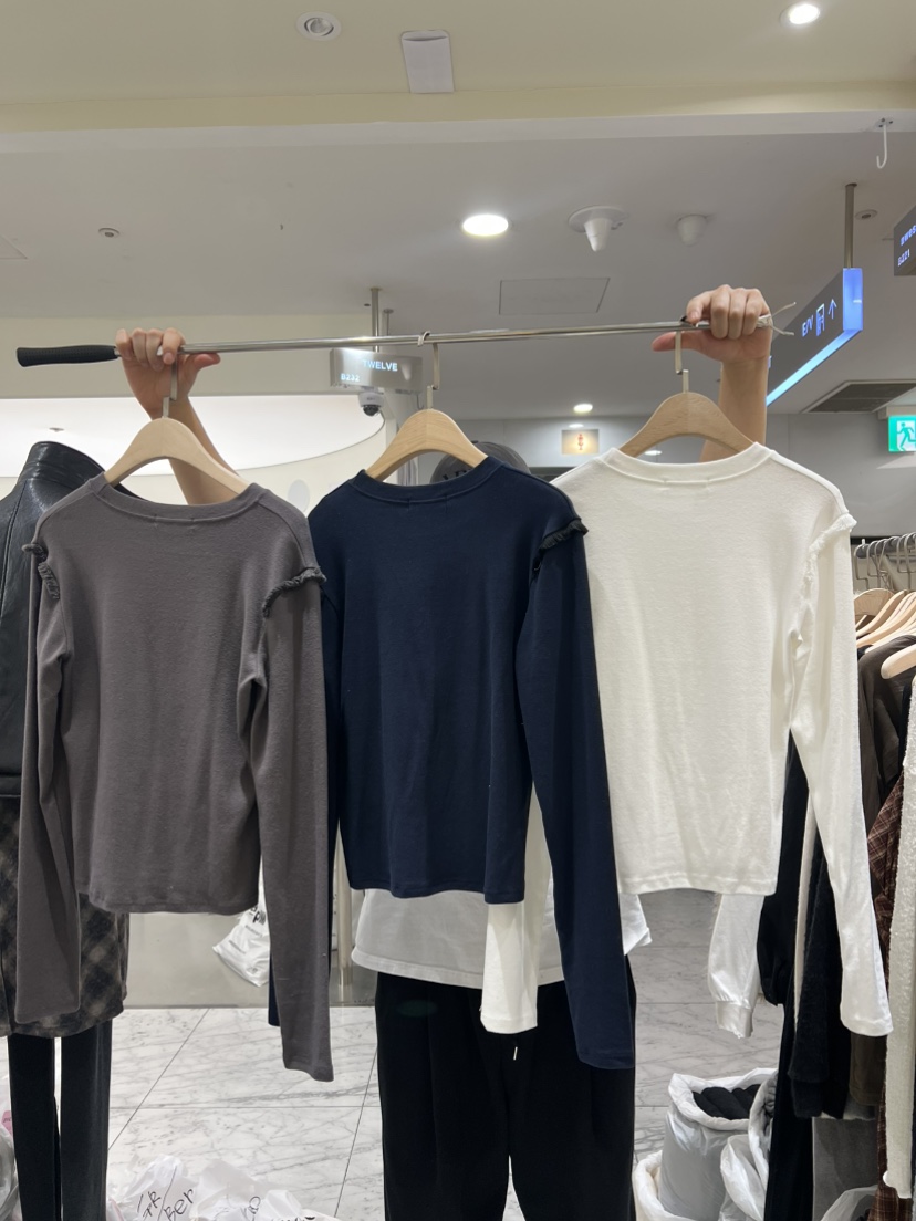 AWESOMESAUCE東大門㊣直郵女士新款熱賣休閑時尚職業長袖T恤AWESOME SAUCE長袖T恤