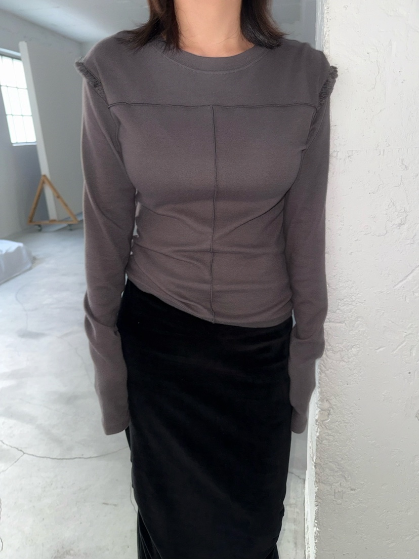 AWESOMESAUCE東大門㊣直郵女士新款熱賣休閑時尚職業長袖T恤AWESOME SAUCE長袖T恤圖色1