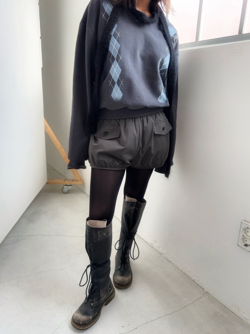 AWESOMESAUCE東大門㊣實拍女裝新品25秋冬人氣推薦熱賣短褲AWESOME SAUCE短褲