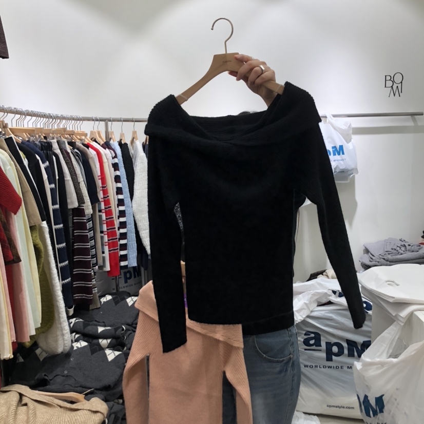 BY BOMI東大門㊣實拍女士新品推薦人氣休閑25秋冬時尚針織衫BY BOMI針織衫圖色3