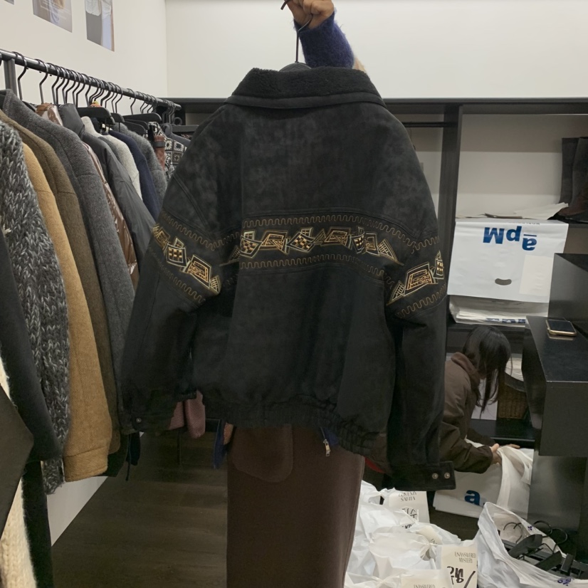 UNANSWERED-MYSTERY東大門㊣代購女士新品人氣25秋冬短款大衣UNANSWERED-MYSTERY短款大衣