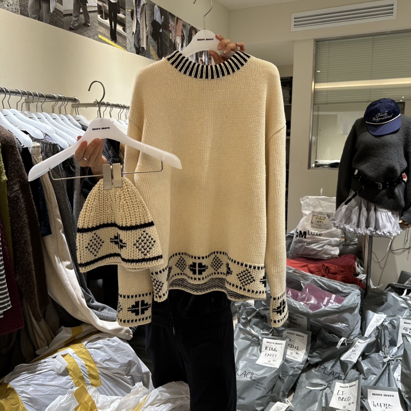 MOREMORE東大門㊣代購女裝新品推薦時尚熱賣職業套裝羊毛套裝more more套裝圖色1