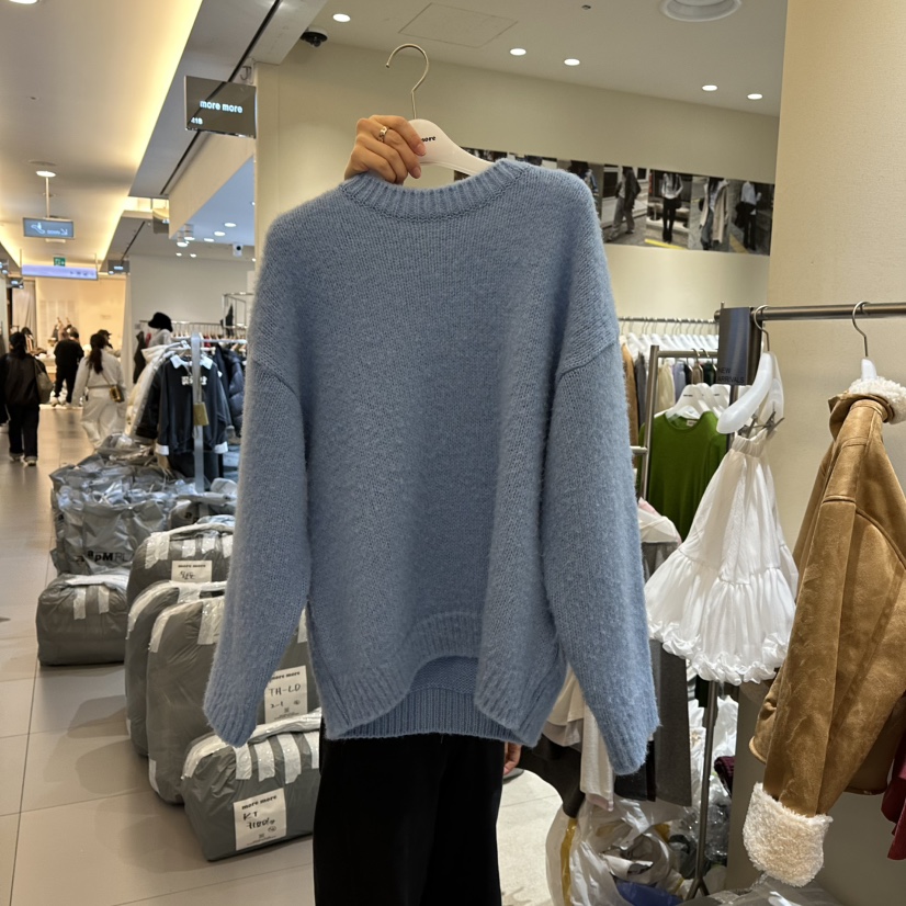 MOREMORE東大門㊣實拍女裝新款推薦25秋冬熱賣職業毛衣羊毛more more毛衣圖色1