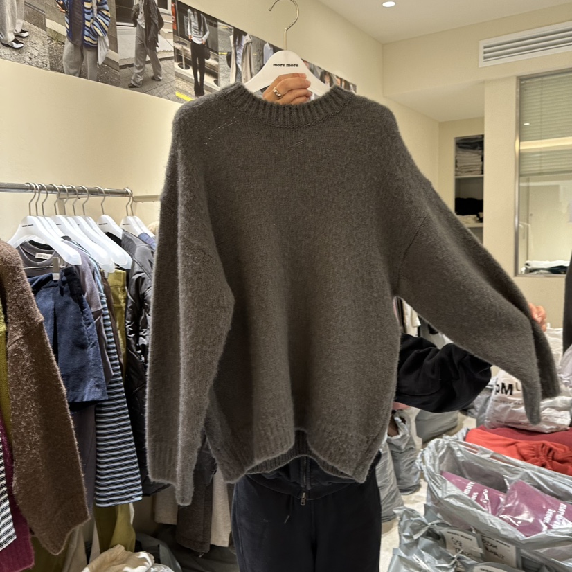 MOREMORE東大門㊣實拍女裝新款推薦25秋冬熱賣職業毛衣羊毛more more毛衣圖色4