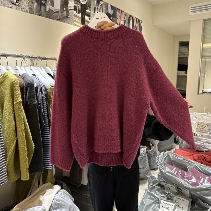 MOREMORE東大門㊣實拍女裝新款推薦25秋冬熱賣職業毛衣羊毛more more毛衣圖色5