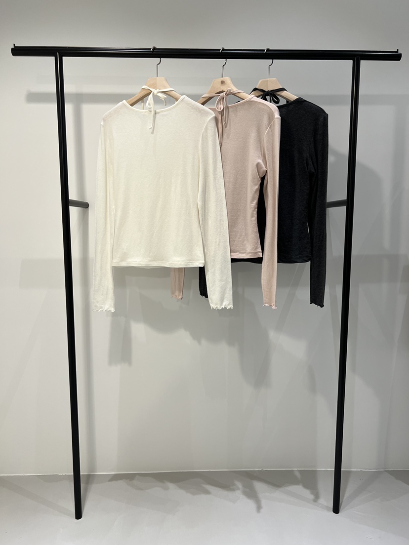 CLAFO東大門㊣實拍女士新品熱賣25秋冬人氣職業長袖T恤假兩件CLAFO長袖T恤