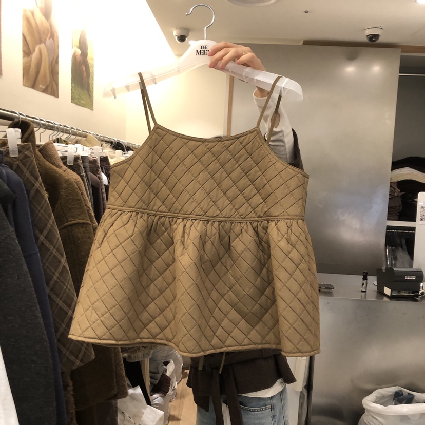 MEET ME韓國直郵㊣女裝新款推薦職業時尚吊帶背心不含內搭MEET ME吊帶/背心圖色1