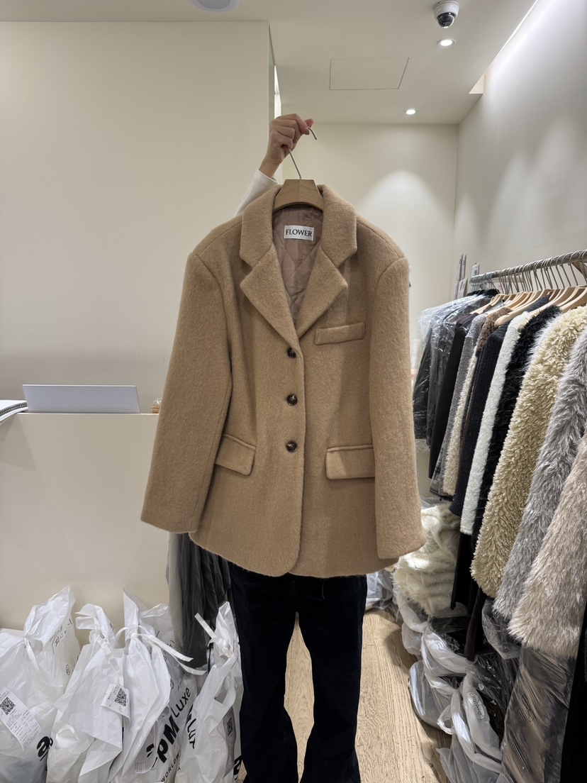 FLOWER-L東大門㊣實拍女士新品推薦人氣熱賣休閑職業時尚夾克FLOWER-L夾克圖色1