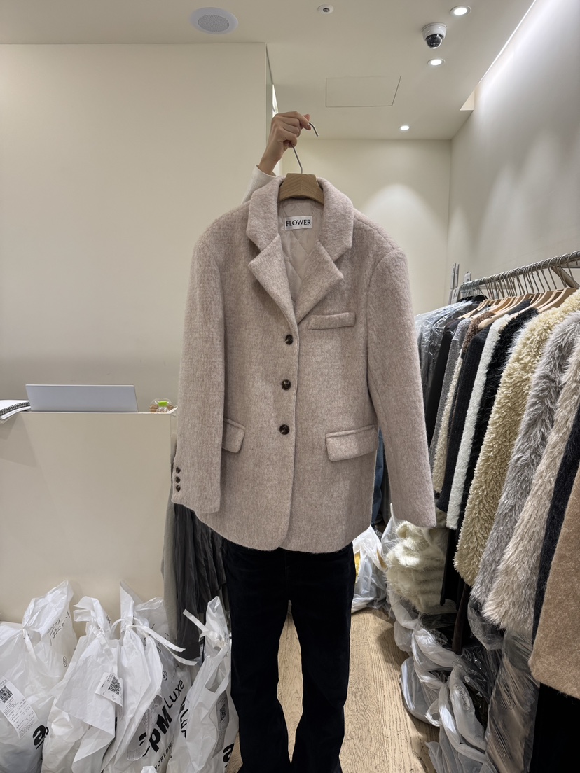 FLOWER-L東大門㊣實拍女士新品推薦人氣熱賣休閑職業時尚夾克FLOWER-L夾克圖色2