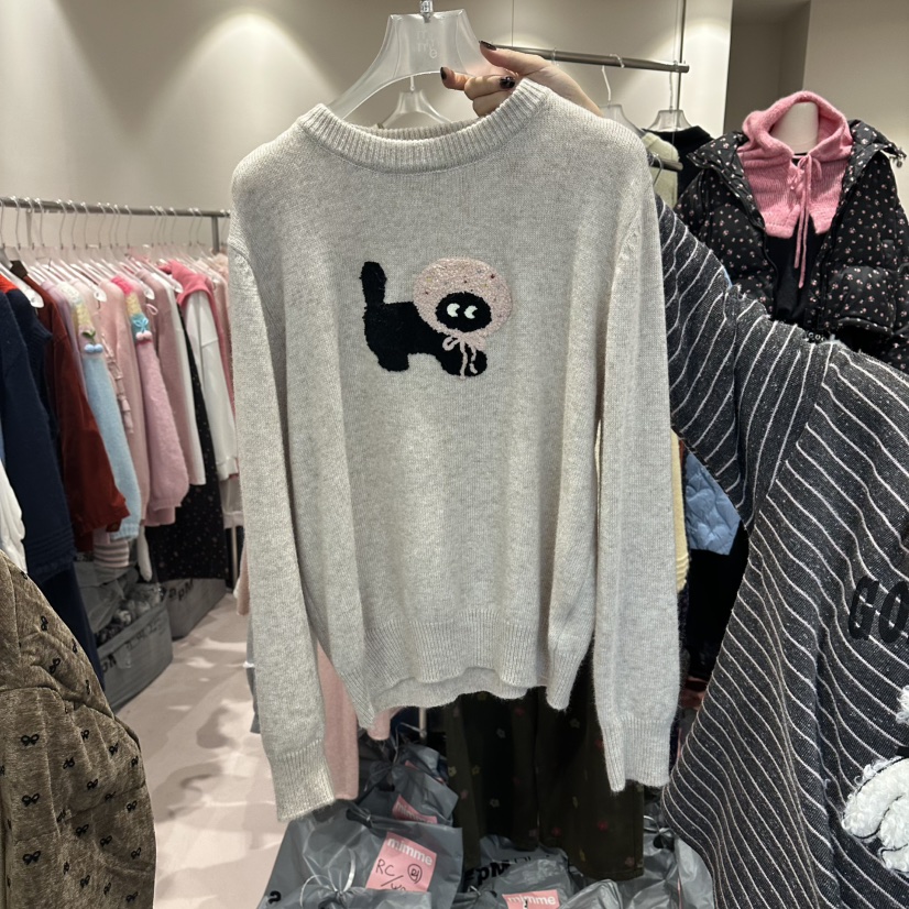 MIMME東大門㊣實拍女士新款25秋冬休閑熱賣推薦人氣職業毛衣MIMME毛衣圖色3