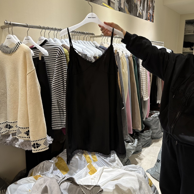 MOREMORE東大門㊣實拍女士新品時尚人氣熱賣推薦連衣裙蕾絲more more連衣裙圖色3