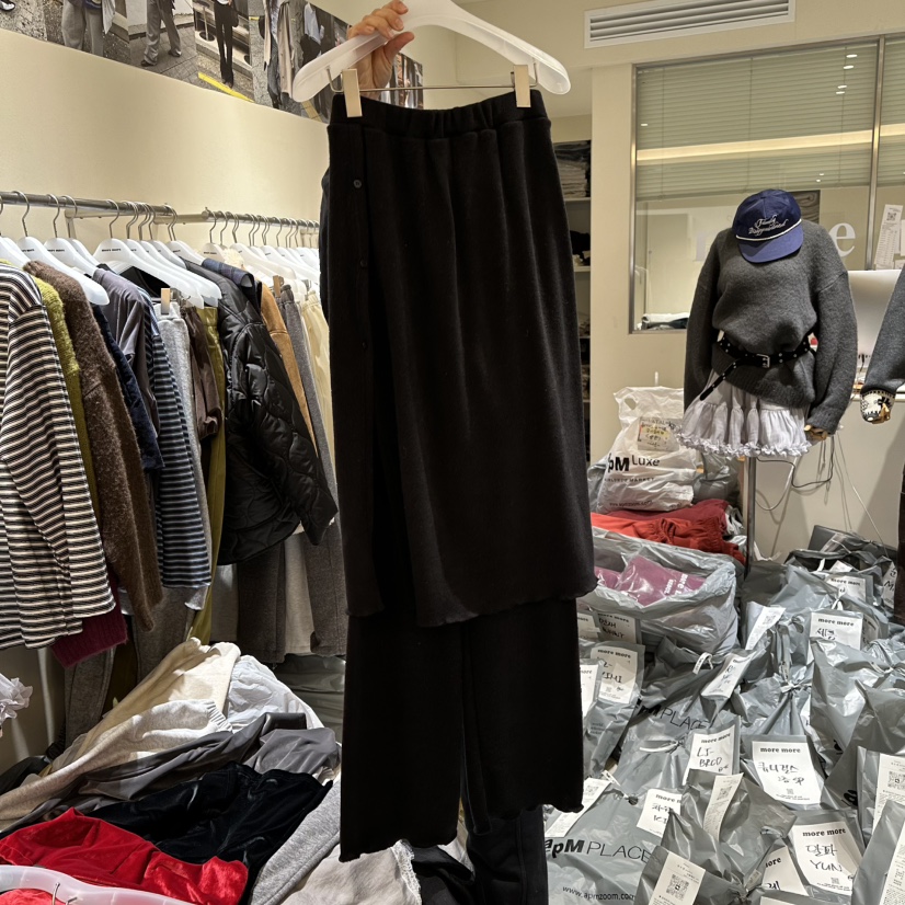 MOREMORE東大門㊣實拍女裝新品25秋冬熱賣職業休閑裙褲裹身裙more more裙褲