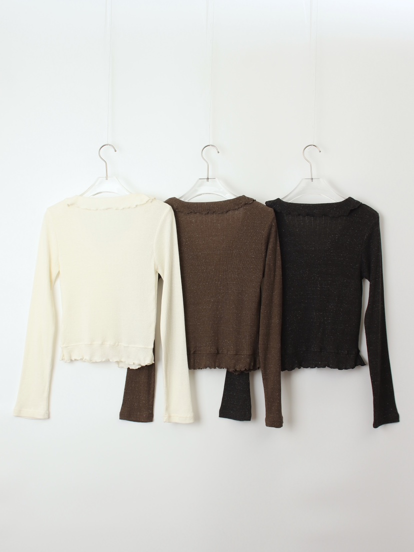 CCW韓國直郵㊣女裝新品25秋冬職業推薦時尚人氣熱賣長袖T恤CCW--NYUNYU長袖T恤