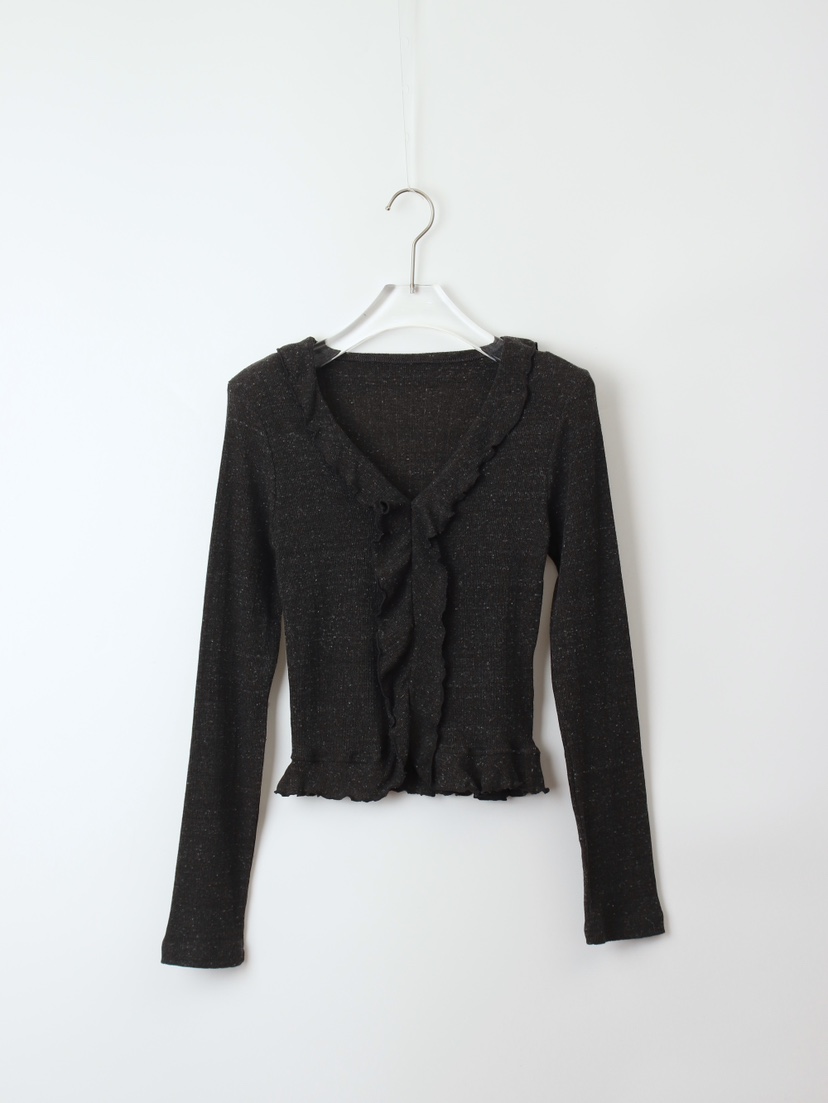 CCW韓國直郵㊣女裝新品25秋冬職業推薦時尚人氣熱賣長袖T恤CCW--NYUNYU長袖T恤圖色3墨