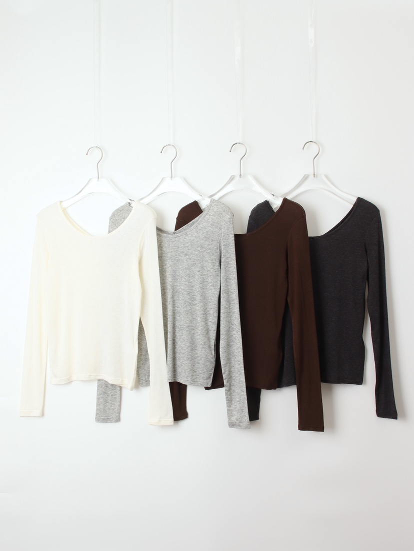 CCW東大門㊣代購女士新品推薦時尚職業25秋冬休閑熱賣長袖T恤CCW--NYUNYU長袖T恤