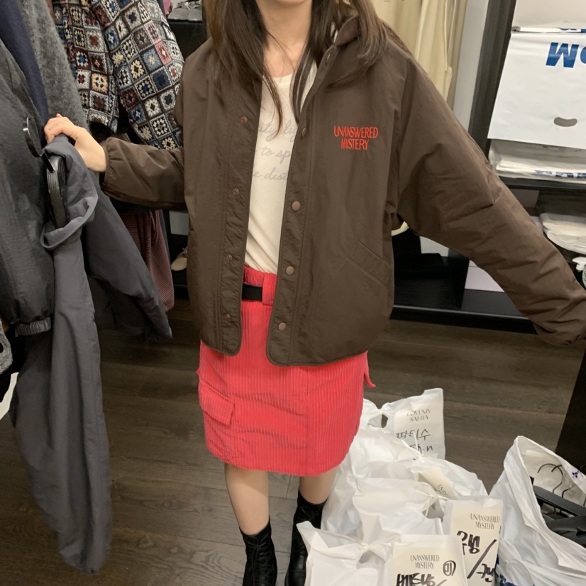 UNANSWERED-MYSTERY韓國直郵㊣女裝新品職業時尚夾克雙面抓絨UNANSWERED-MYSTERY夾克圖色3