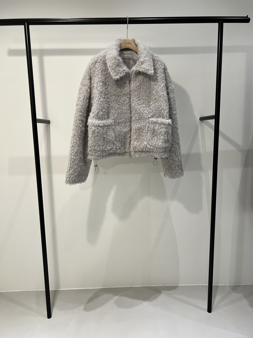 CLAFO韓國代購㊣女裝新款休閑25秋冬時尚職業人氣熱賣推薦夾克CLAFO夾克圖色2