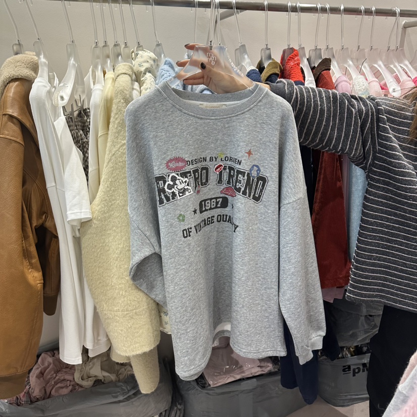 MIMME韓國代購㊣女士新品人氣時尚職業熱賣推薦25秋冬衛衣加絨MIMME衛衣圖色1