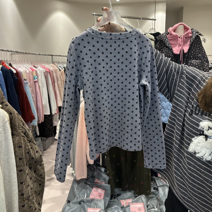 MIMME東大門㊣直郵女士新品25秋冬人氣職業推薦時尚長袖T恤MIMME長袖T恤