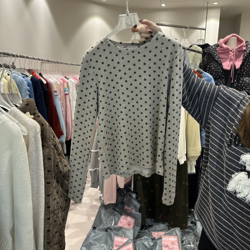 MIMME東大門㊣直郵女士新品25秋冬人氣職業推薦時尚長袖T恤MIMME長袖T恤圖色1