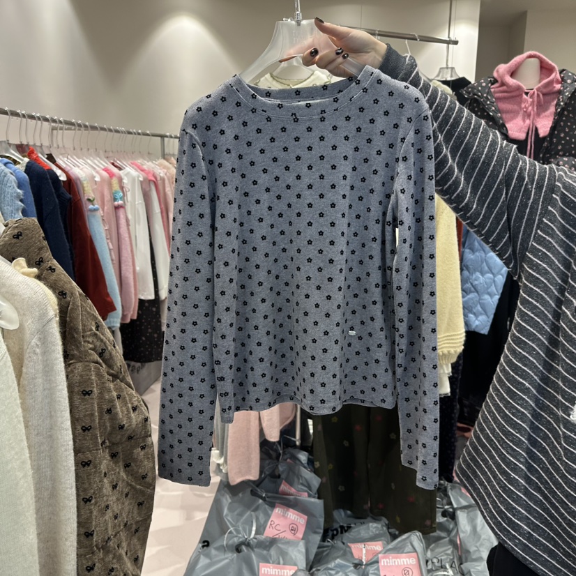 MIMME東大門㊣直郵女士新品25秋冬人氣職業推薦時尚長袖T恤MIMME長袖T恤圖色2